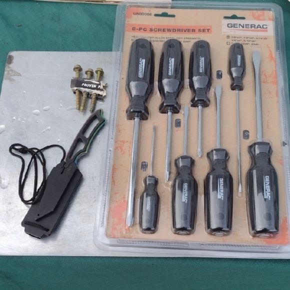 8PC.Black Screwdriver Set NWT&Bonus Items - Picture 1 of 5